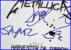 Metallica (4) Hetfield, Ulrich, Hammett Signed 45 RPM Album Cover With Vinyl BAS