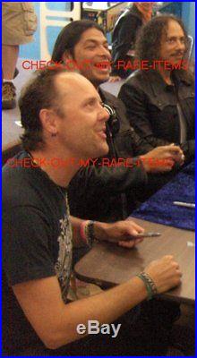 Metallica Death Magnetic Signed Vinyl Lp Album X3 Kirk Hammett Lars Ulrich Proof