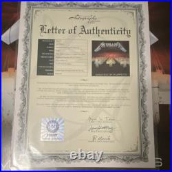 Metallica Master of Puppets Signed Original Record Cover with LOA