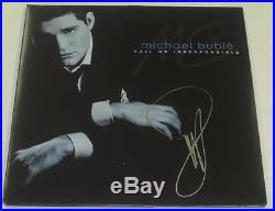 Michael Buble Call Me Irresponsible Signed Vinyl Album Authentic Autograph Psa