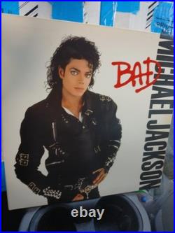 Michael Jackson Bad Vinyl LP Record Album signed