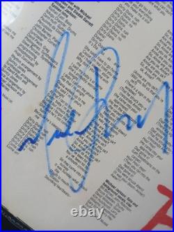 Michael Jackson Bad Vinyl LP Record Album signed