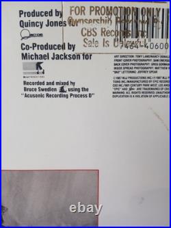 Michael Jackson Bad Vinyl LP Record Album signed