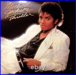 Michael Jackson Signed Autographed Promo Thriller Vinyl Album PSA DNA