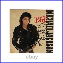 Michael Jackson Signed Vinyl Album Cover Bad ORIGINAL with JSA LOA RARE