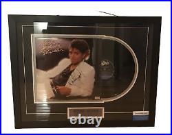 Micheal Jackson Autographed Thriller Album Vinyl LP signed Framed 80s Vintage NR