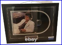 Micheal Jackson Autographed Thriller Album Vinyl LP signed Framed 80s Vintage NR