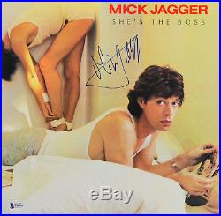 Mick Jagger Signed She's The Boss Album Cover With Vinyl Autographed BAS #A10238