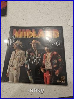 Midland On The Rocks Signed Vinyl Album JSA Authenticated Autograph