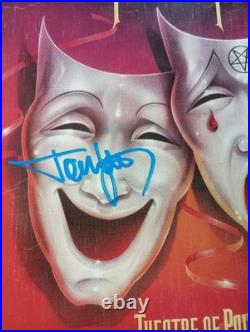 Motley Crue Theater Of Pain Vinyl LP Record Album Signed By Tommy Lee JSA