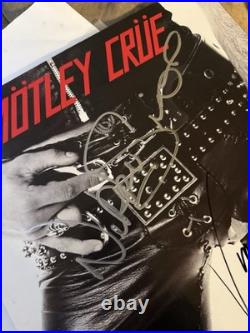 Mötley Crüe Too Fast for Love Autographed Signed Music Record Vinyl Album