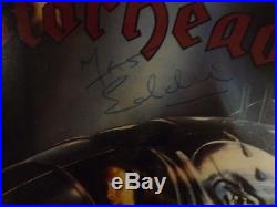 Motorhead Framed Signed Autograph Album Vinyl LP Sleeve Bomber