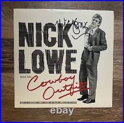 NICK LOWE signed vinyl album COWBOY OUTFIT 1