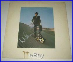 NICK MASON Signed Pink Floyd WISH YOU WERE HERE ALBUM AND VINYL BAS AUTOGRAPHED