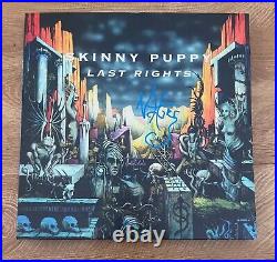 NIVEK OGRE signed vinyl album SKINNY PUPPY LAST RIGHTS