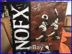 NOFX Signed Vinyl Box Set Epitath 14 Albums New And Sealed With Flag Super Rare