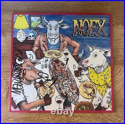 NOFX signed vinyl album LIBERAL ANIMATION SMELLY & ERIC MELVIN 1