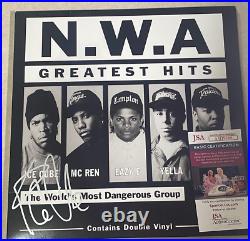 NWA ICE CUBE NWA Greatest Hits Signed 12' Vinyl Record Album JSA