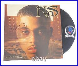 Nas Signed Autograph It Was Written Lp Vinyl Album Bas Beckett
