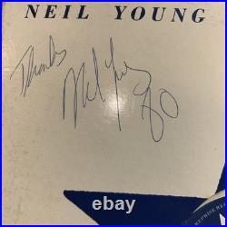Neil Young Signed Autograph Album Vinyl Record LP Hawks & Doves with JSA COA Neil Young Signed Autograph Album Vinyl Record LP Hawks & Doves with JSA COA