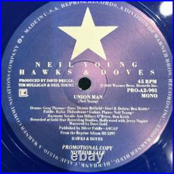 Neil Young Signed Autograph Album Vinyl Record LP Hawks & Doves with JSA COA Neil Young Signed Autograph Album Vinyl Record LP Hawks & Doves with JSA COA