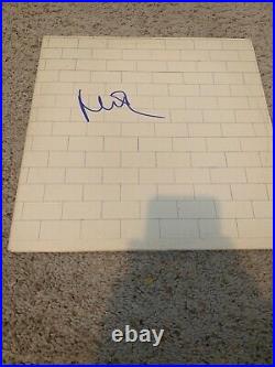 Nick Mason Autographed Vinyl Cover Album Pink Floyd The Wall Record V130