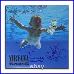 Nirvana Band Signed NEVERMIND Autographed Vinyl Album LP