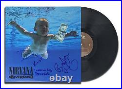 Nirvana Band Signed NEVERMIND Autographed Vinyl Album LP
