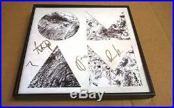 OF MONSTERS AND MEN Band Signed + Framed Beneath the Skin Vinyl Record Album