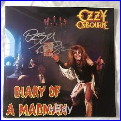OZZY OSBOURNE Autographed SIGNED Diary Of A Madman Record Vinyl Album LP withCOA