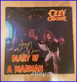 OZZY OSBOURNE signed vinyl album DIARY OF A DEADMAN COA 1