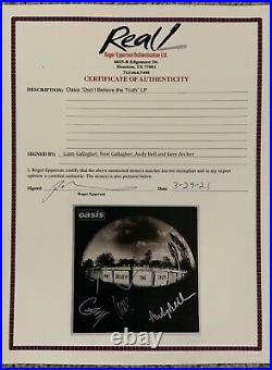 Oasis JSA Epperson Signed Autograph Album Record Vinyl REAL Liam Noel Andy Gem