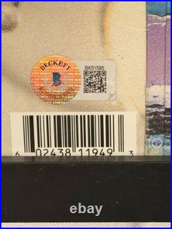 Olivia Rodrigo Signed Sour Vinyl Album Cover Beckett BAS COA Framed