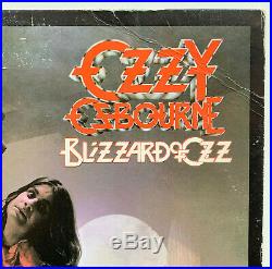 Ozzy Osbourne Blizzard of Ozz Vinyl Record Album signed Beckett BAS coa -sabbath