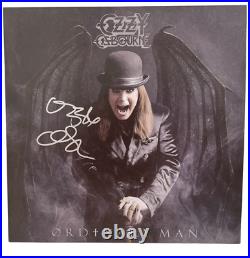 Ozzy Osbourne Ordinary Man Signed Vinyl Album Autograph Beckett Witness Holo 2