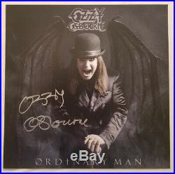 Ozzy Osbourne Ordinary Man Silver Smoke Vinyl LP with Autographed Album Flat #2