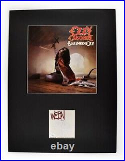 Ozzy Osbourne Signed Autographed Matted Vinyl Record Album LP and Card JSA COA