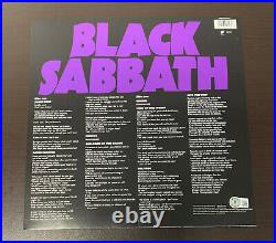 Ozzy Osbourne Signed Black Sabbath Master Of Reality Album Vinyl Lp Auto Beckett