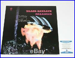 Ozzy Osbourne Signed Black Sabbath'paranoid' Album Vinyl Record Lp Beckett Coa