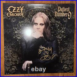 Ozzy Osbourne Signed Vinyl album Patient number 9 with proof