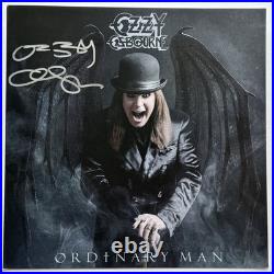 Ozzy Osbourne signed Album flat with Ordinary man vinyl lp autograph beckett coa Ozzy Osbourne signed Album flat with Ordinary man vinyl lp autograph beckett coa