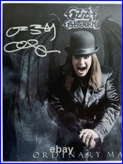 Ozzy Osbourne signed Album flat with Ordinary man vinyl lp autograph beckett coa Ozzy Osbourne signed Album flat with Ordinary man vinyl lp autograph beckett coa
