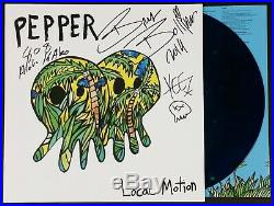 PEPPER BAND SIGNED LOCAL MOTION VINYL LP RECORD ALBUM WithCOA