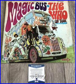 PETE TOWNSHEND SIGNED MAGIC BUS THE WHO ON TOUR VINYL ALBUM withPROOF BECKETT COA