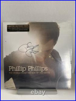 PHILLIP PHILLIPS the World from the side of the Moon SIGNED Vinyl Album
