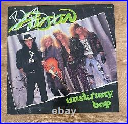 POISON signed vinyl album BRET MICHAELS & CC UNSKINNY BOP