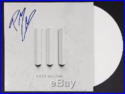 POST MALONE SIGNED RSD WHITE IVERSON 12 VINYL ALBUM RECORD WithCOA STONEY