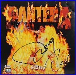 Pantera (4) Signed Reinventing the Steel Album Cover With Vinyl BAS #A80436