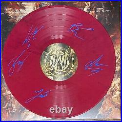 Parkway Drive Reverence Signed Album Cover And Vinyl L. E. Red With Black Splatter