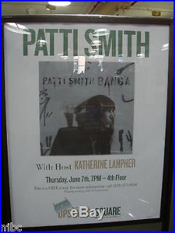 Patti Smith Signed Easter Lp Vinyl Record Album Bas Beckett Coa + Photo Proof